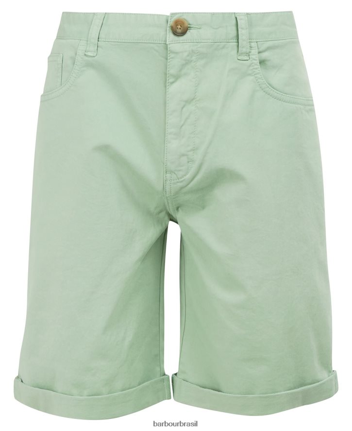 roupas Barbour shorts de sarja azul lavado homens NH44421177