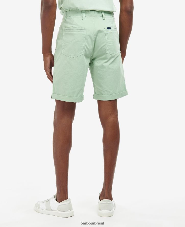 roupas Barbour shorts de sarja azul lavado homens NH44421177