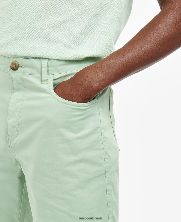 roupas Barbour shorts de sarja azul lavado homens NH44421177