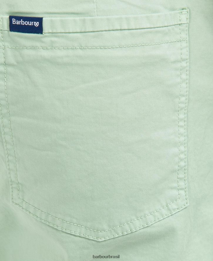 roupas Barbour shorts de sarja azul lavado homens NH44421177