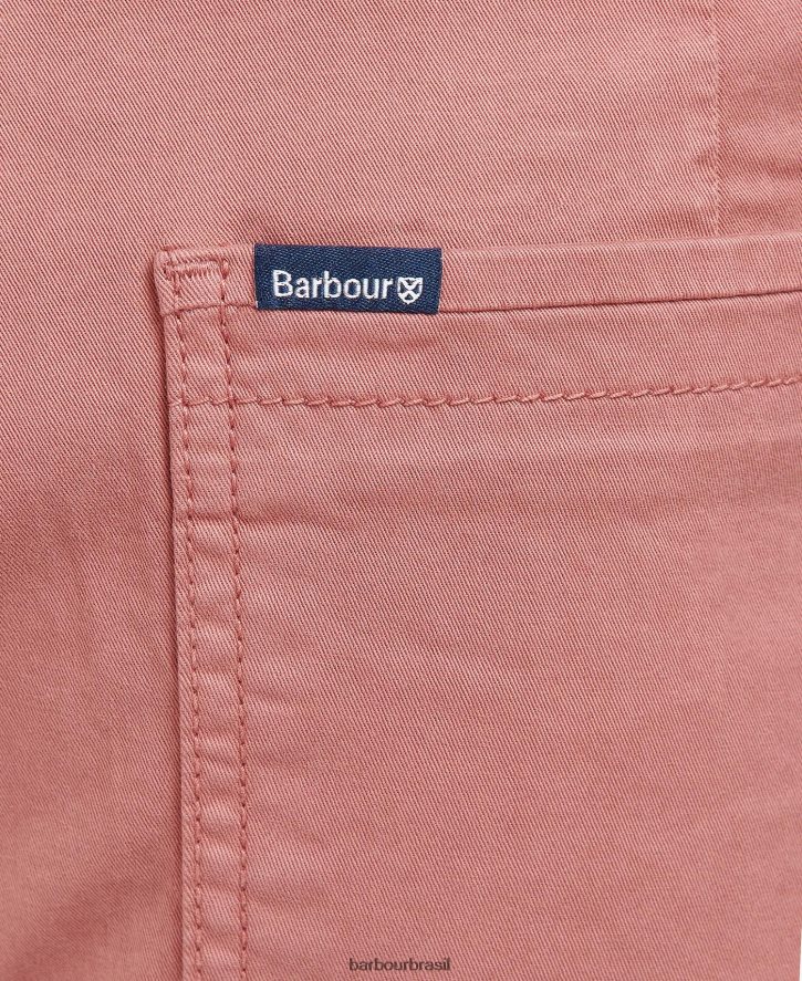 roupas Barbour shorts de sarja azul lavado homens NH44421235