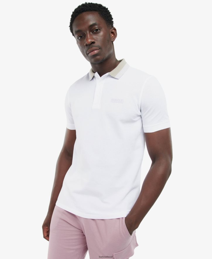 roupas Barbour camisa pólo ampère cinza claro homens NH4442550