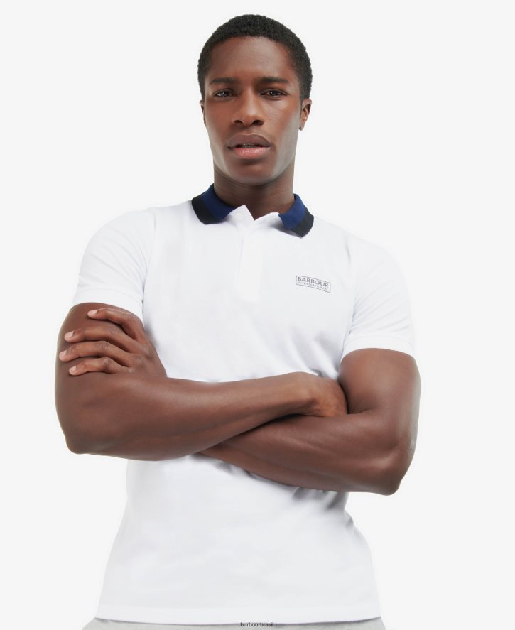 roupas Barbour camisa pólo ampère cinza claro homens NH4442669