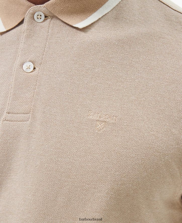 roupas Barbour camisa pólo barnard pé de milho homens NH4442574