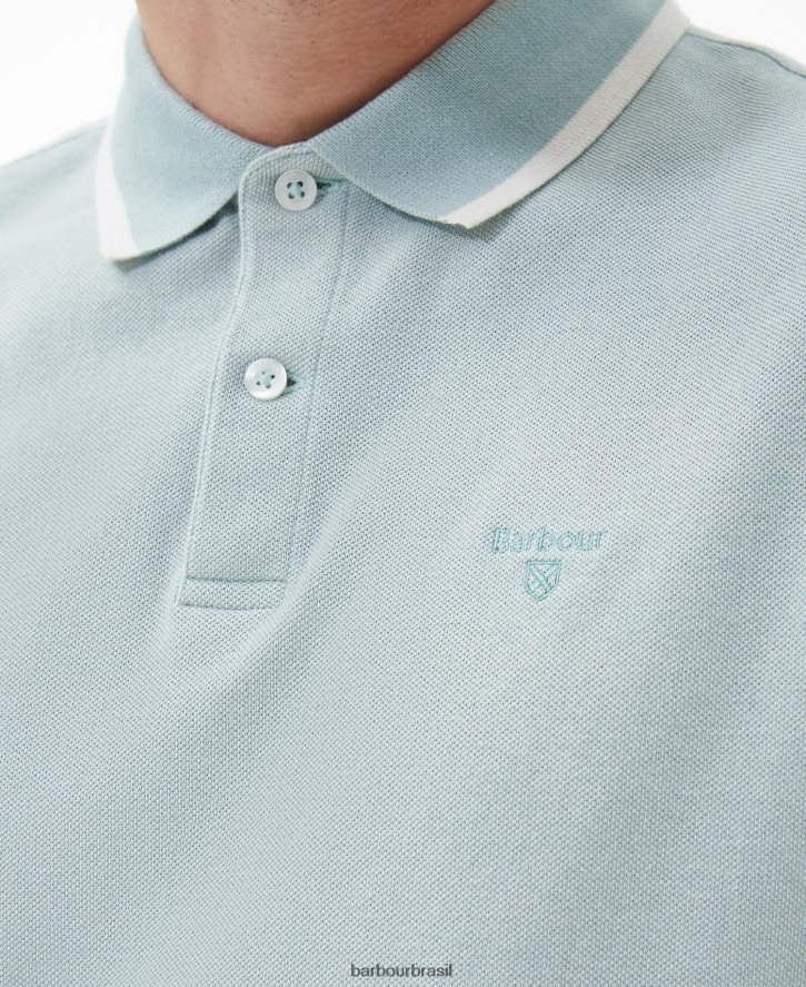 roupas Barbour camisa pólo barnard pé de milho homens NH4442644