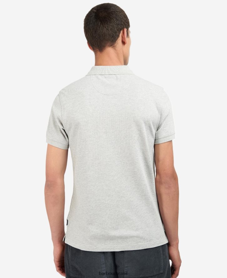 roupas Barbour camisa pólo barwick Margarida cinzenta homens NH4442721