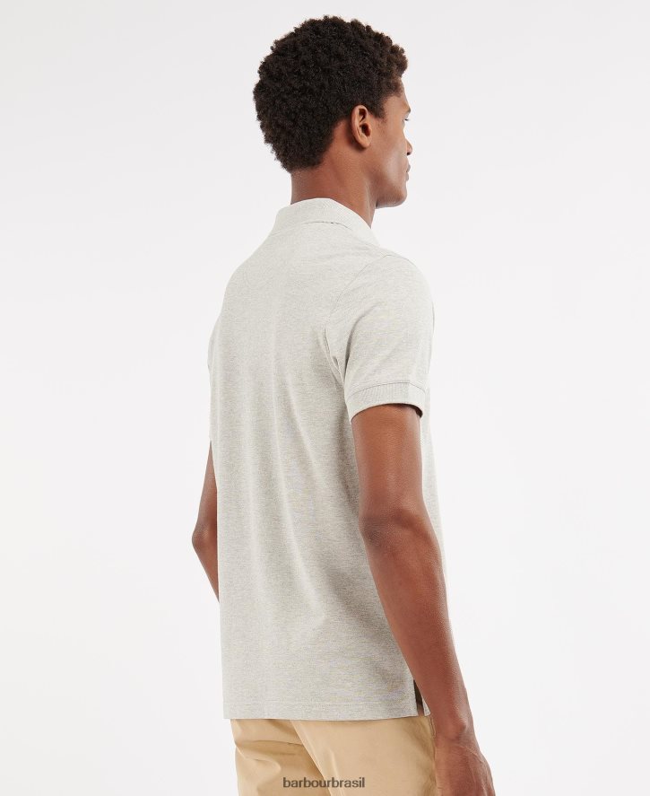 roupas Barbour camisa pólo blaine azeitona queimada homens NH4442543