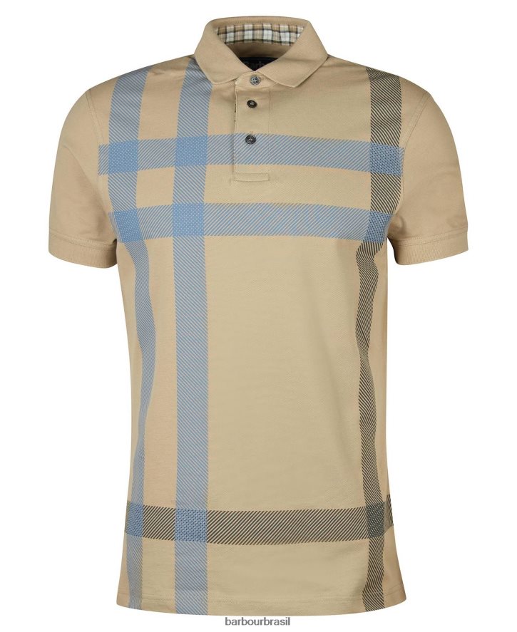 roupas Barbour camisa pólo blaine pedra lavada homens NH4442585