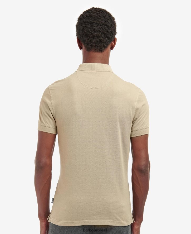 roupas Barbour camisa pólo blaine pedra lavada homens NH4442585