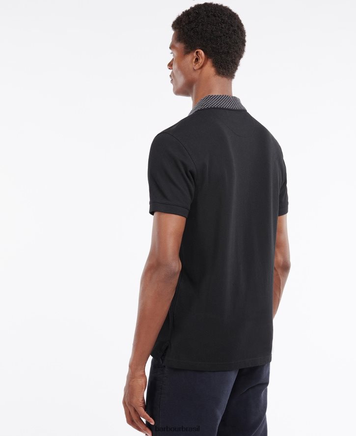 roupas Barbour camisa pólo bothain dk bordeaux homens NH4442738