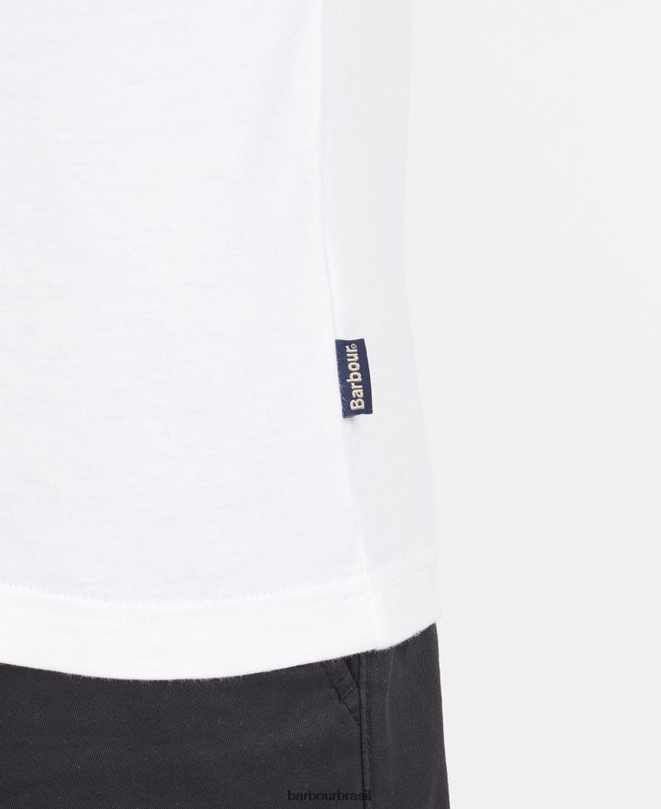 roupas Barbour camisa pólo corpatch Aço azul homens NH4442624