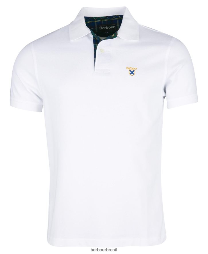 roupas Barbour camisa pólo da sociedade Margarida cinzenta homens NH4442611