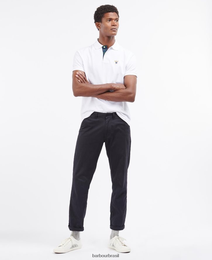 roupas Barbour camisa pólo da sociedade Margarida cinzenta homens NH4442611