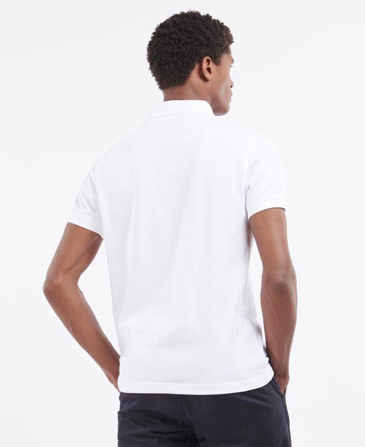 roupas Barbour camisa pólo da sociedade Margarida cinzenta homens NH4442611