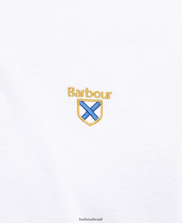 roupas Barbour camisa pólo da sociedade Margarida cinzenta homens NH4442611