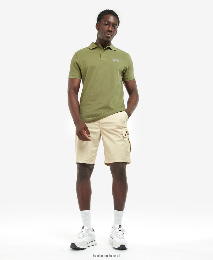 roupas Barbour camisa pólo essencial cardo escuro homens NH4442693