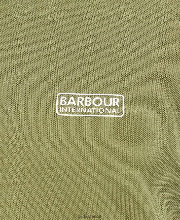 roupas Barbour camisa pólo essencial cardo escuro homens NH4442693