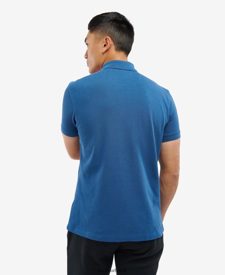 roupas Barbour camisa pólo essencial internacional Lobo de madeira homens NH4442732