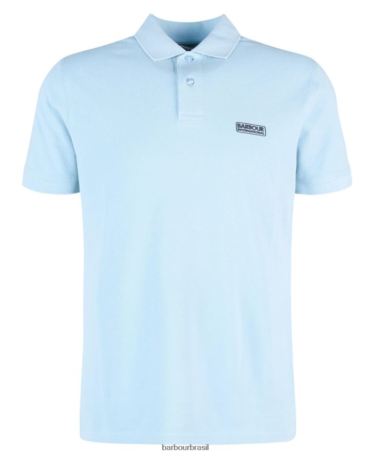 roupas Barbour camisa pólo essencial névoa amarela homens NH4442701