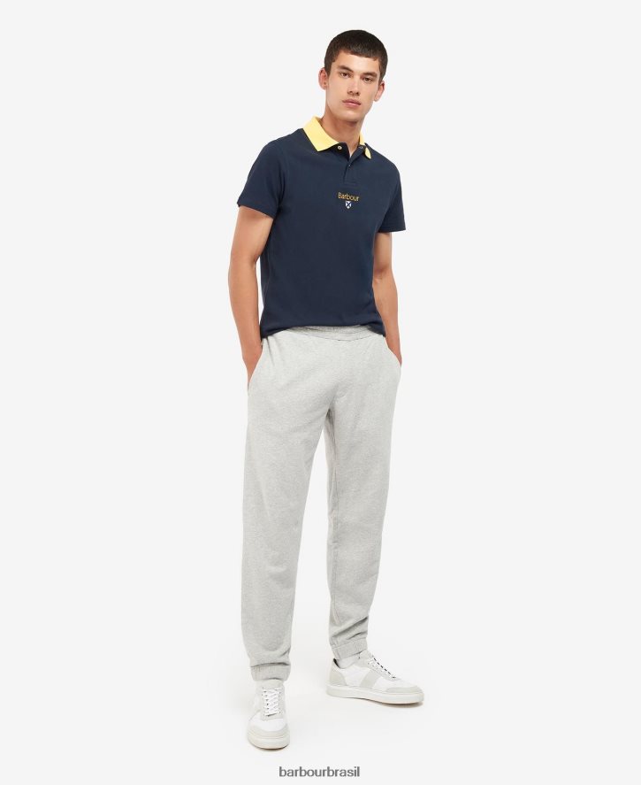 roupas Barbour camisa pólo fundadores marinho clássico homens NH4442630