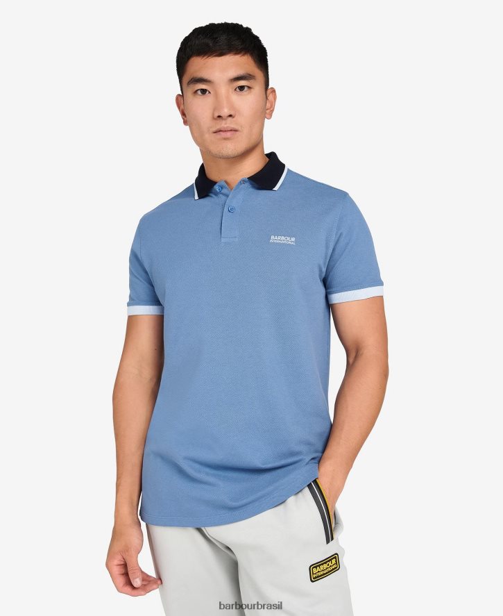 roupas Barbour camisa pólo howall branco clássico homens NH4442661