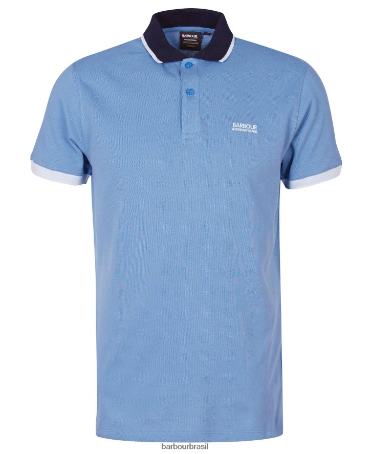 roupas Barbour camisa pólo howall branco clássico homens NH4442661