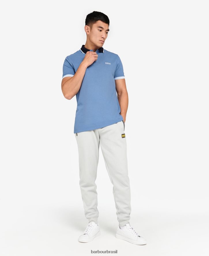 roupas Barbour camisa pólo howall branco clássico homens NH4442661