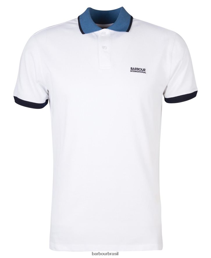 roupas Barbour camisa pólo howall horizonte azul homens NH4442586