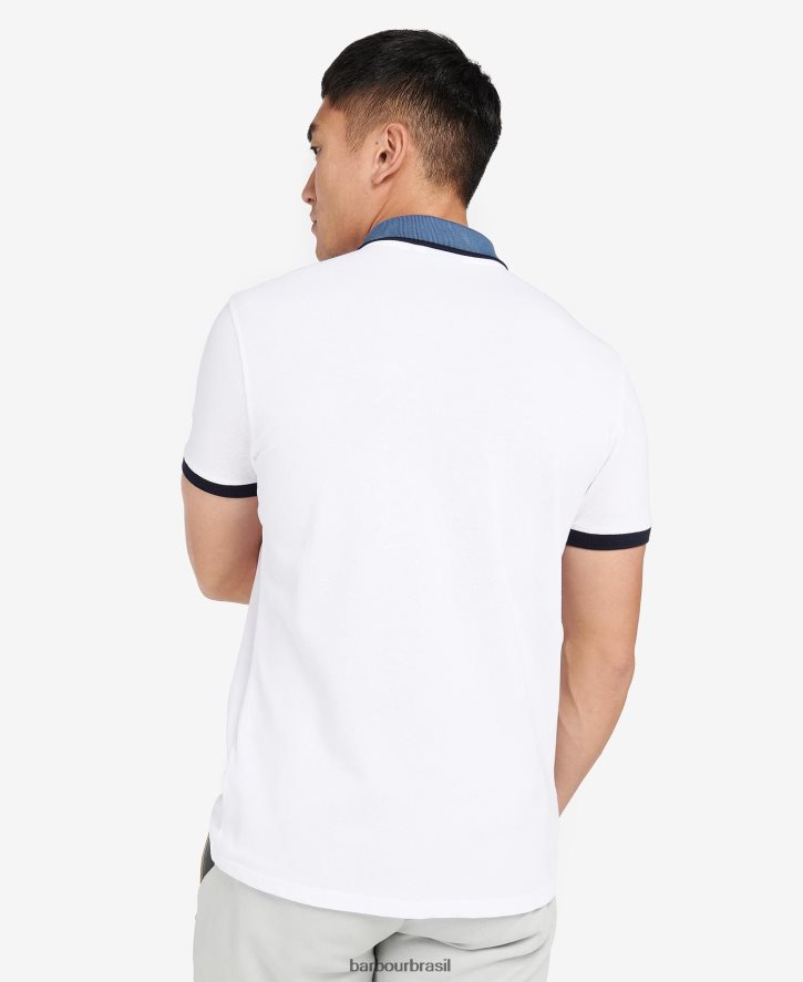 roupas Barbour camisa pólo howall horizonte azul homens NH4442586