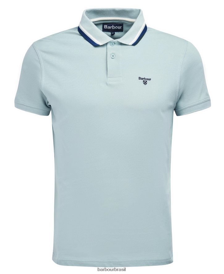 roupas Barbour camisa pólo otterburn azeitona queimada homens NH4442538