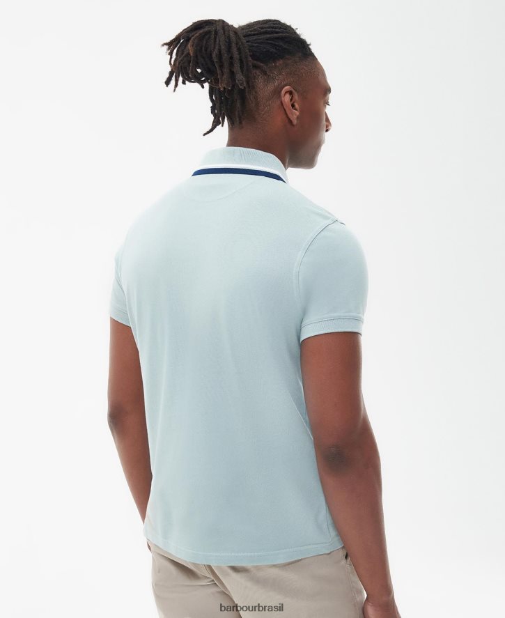 roupas Barbour camisa pólo otterburn azeitona queimada homens NH4442538