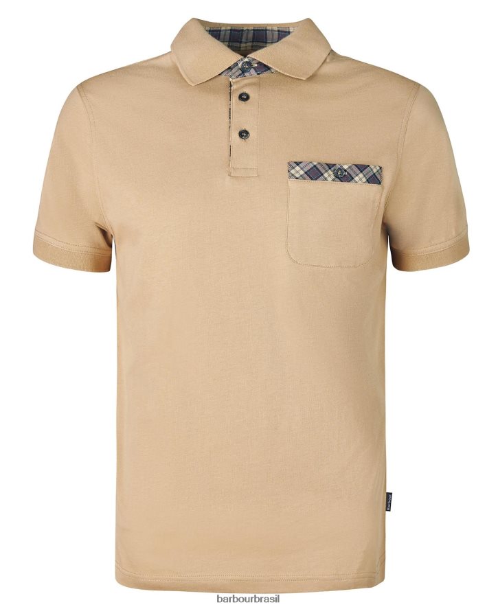 roupas Barbour camisa pólo primeiro pé de milho homens NH4442572