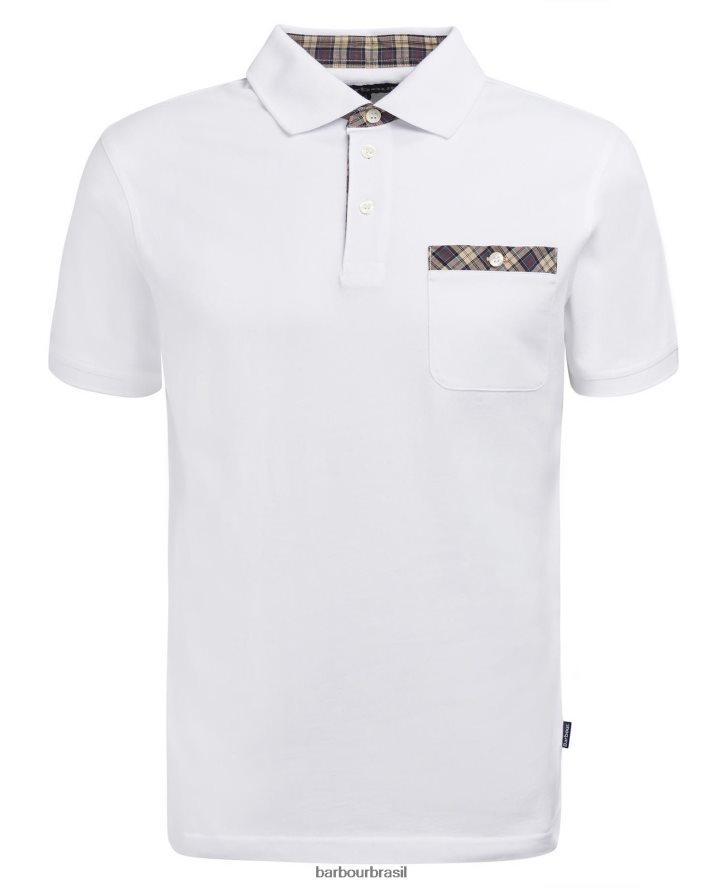 roupas Barbour camisa pólo primeiro pé de milho homens NH4442597