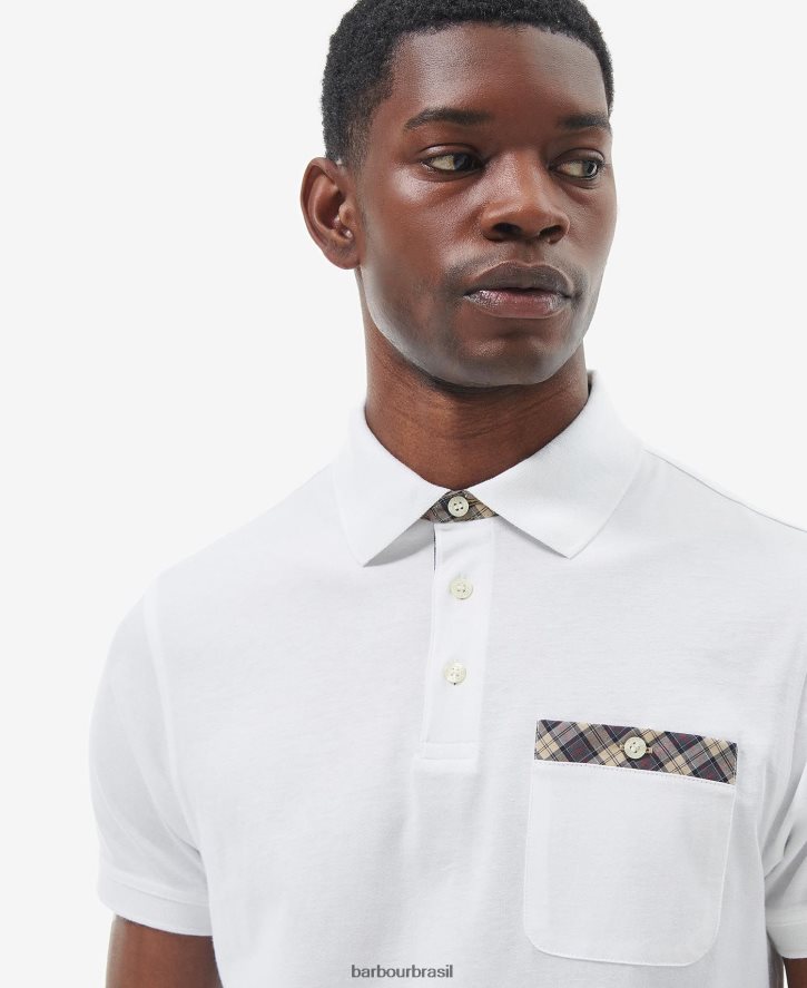 roupas Barbour camisa pólo primeiro pé de milho homens NH4442597