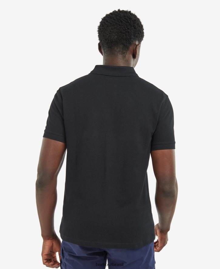 roupas Barbour camisa pólo tourer branco clássico homens NH4442690