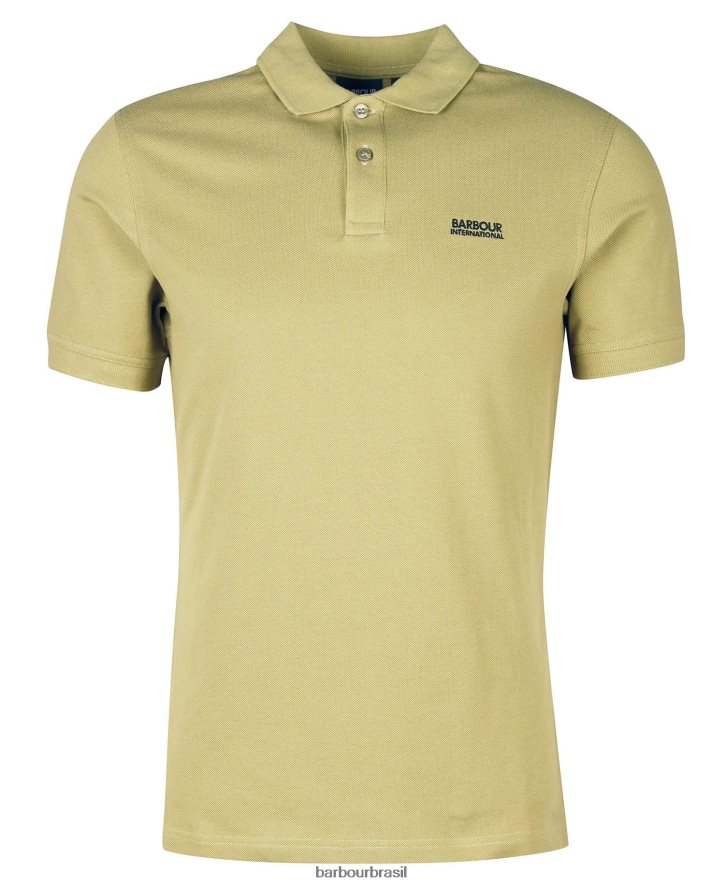 roupas Barbour camisa pólo tourer branco clássico homens NH4442695