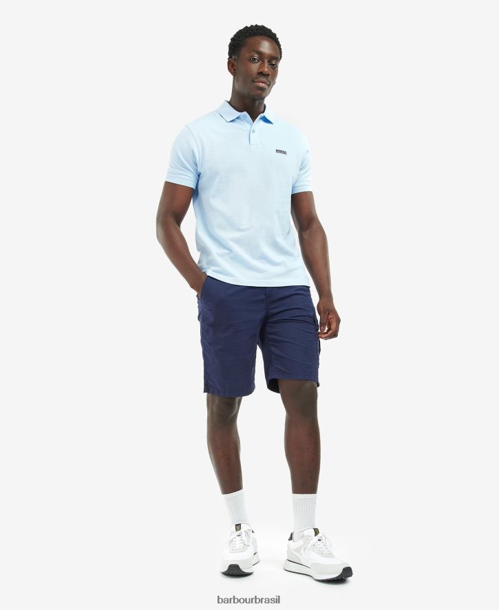 roupas Barbour camisa pólo tourer branco clássico homens NH4442710