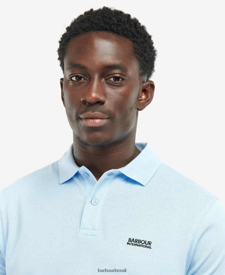 roupas Barbour camisa pólo tourer branco clássico homens NH4442710