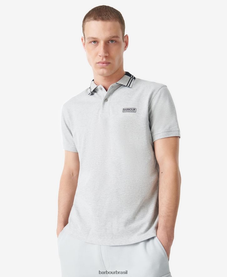 roupas Barbour camisa pólo ziggy Margarida cinzenta homens NH4442676
