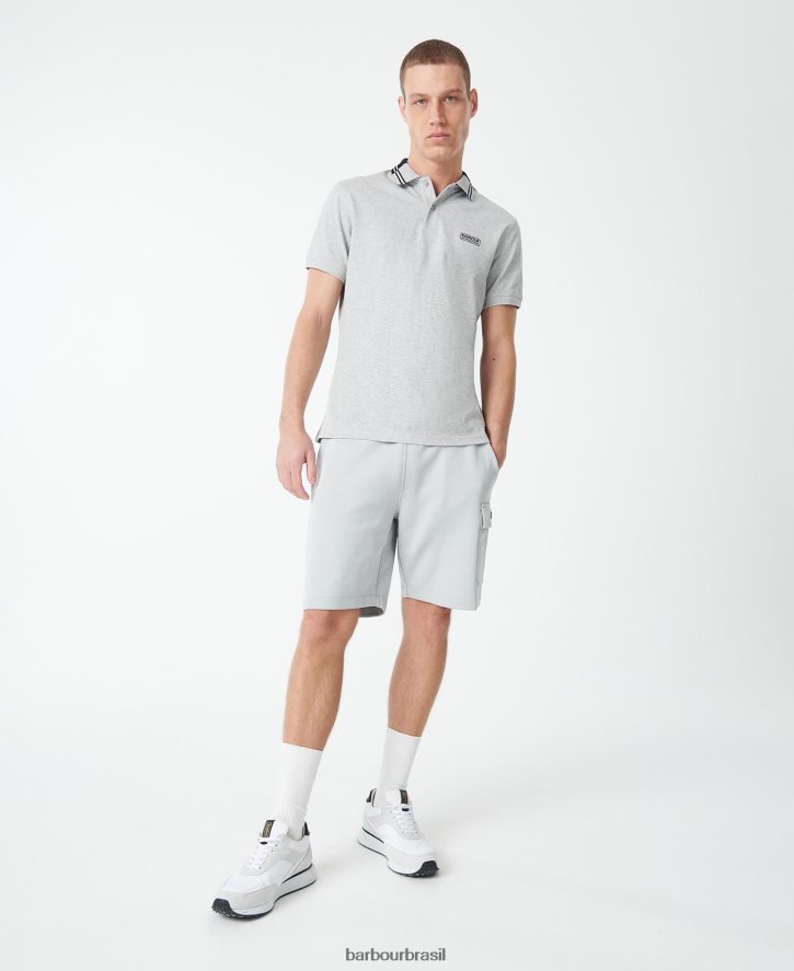 roupas Barbour camisa pólo ziggy Margarida cinzenta homens NH4442676