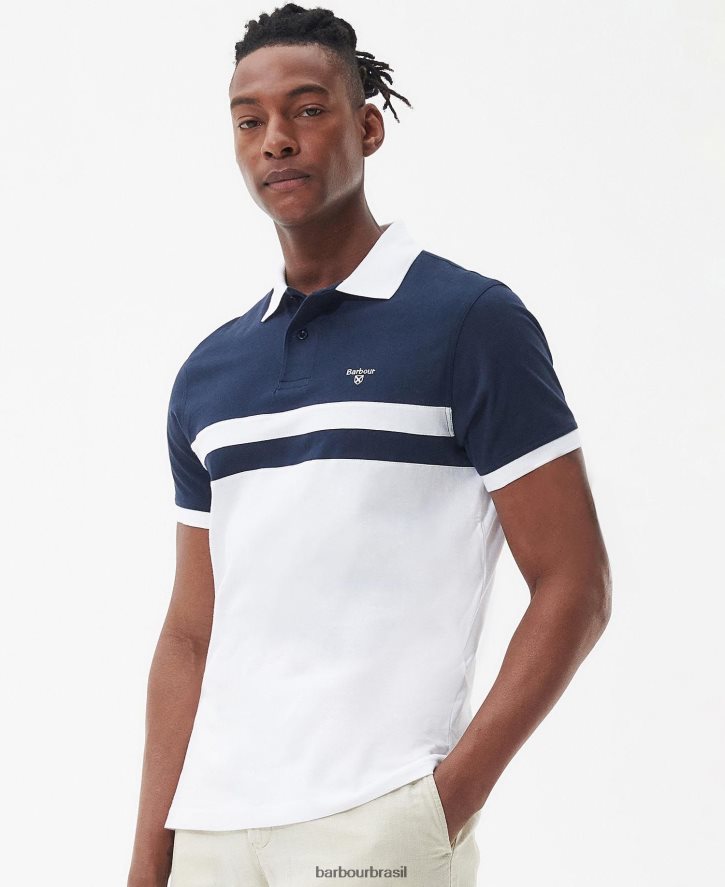 roupas Barbour camisa polo bonnington azeitona queimada homens NH4442540