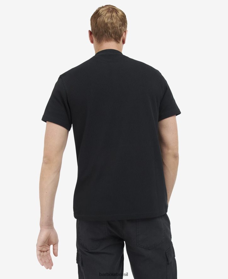 roupas Barbour camisa polo com zíper floresta homens NH4442665