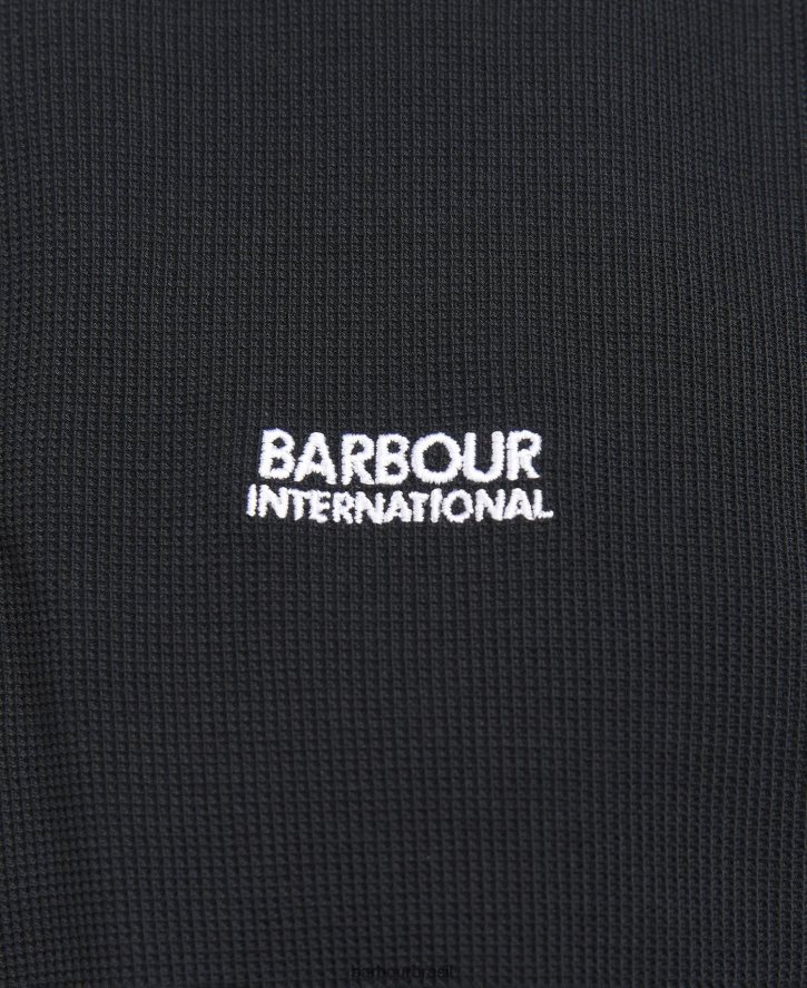 roupas Barbour camisa polo com zíper floresta homens NH4442665