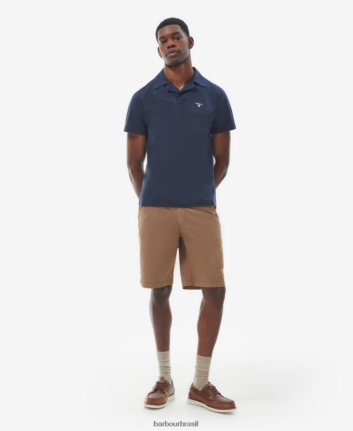 roupas Barbour camisa polo consett branco clássico homens NH4442559