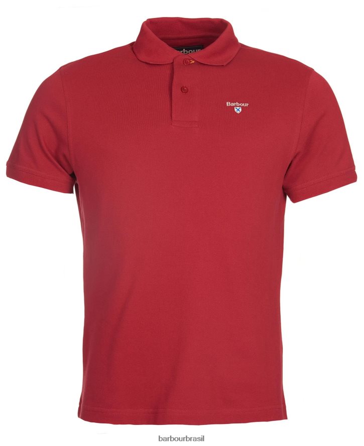 roupas Barbour camisa polo esportiva azul atlântico homens NH4442612