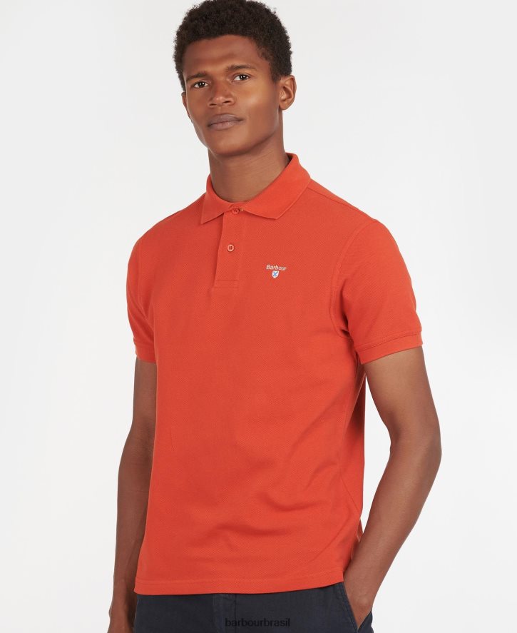 roupas Barbour camisa polo esportiva céu homens NH4442666