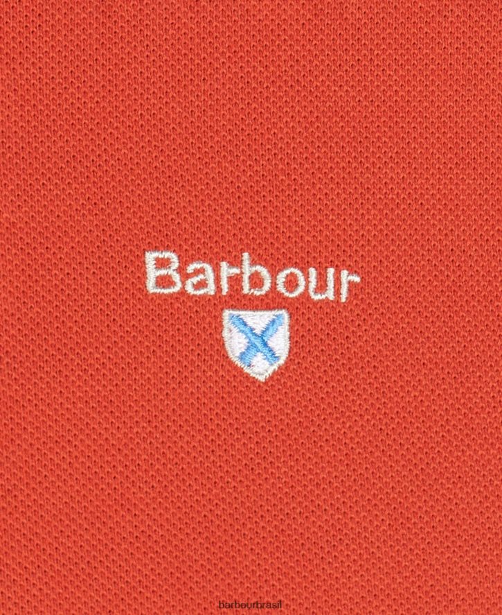 roupas Barbour camisa polo esportiva céu homens NH4442666