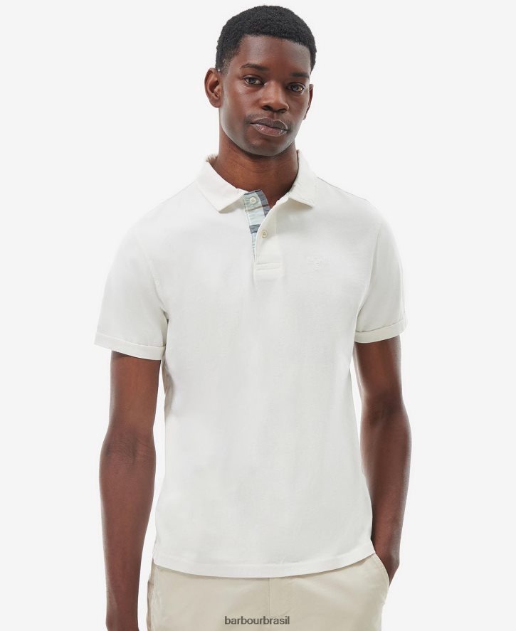 roupas Barbour camisa polo kirkhill giz azul homens NH4442593