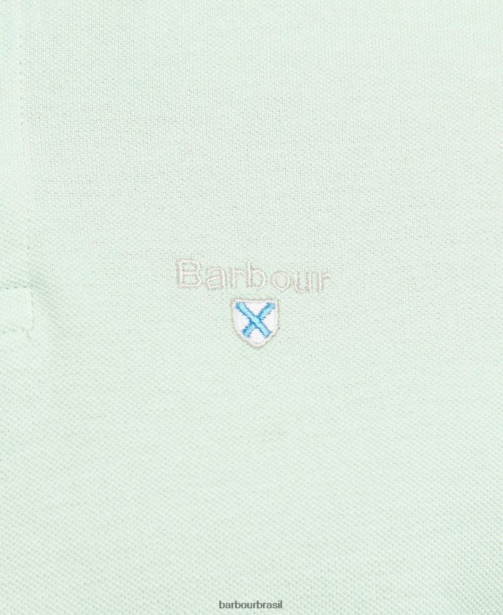 roupas Barbour camisa polo lynton azul mônaco homens NH4442713