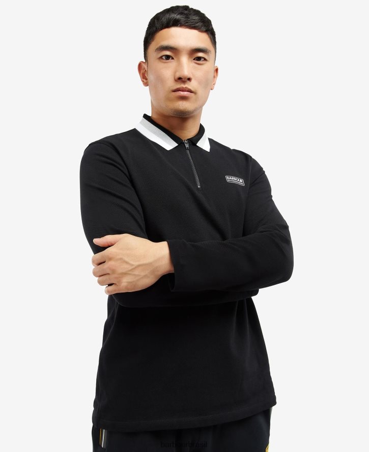 roupas Barbour camisa polo manga longa adisham branco homens NH4442681